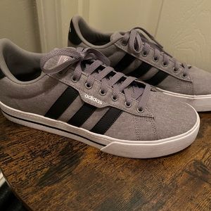 Adidas grey men’s canvas sneakers. Size 8